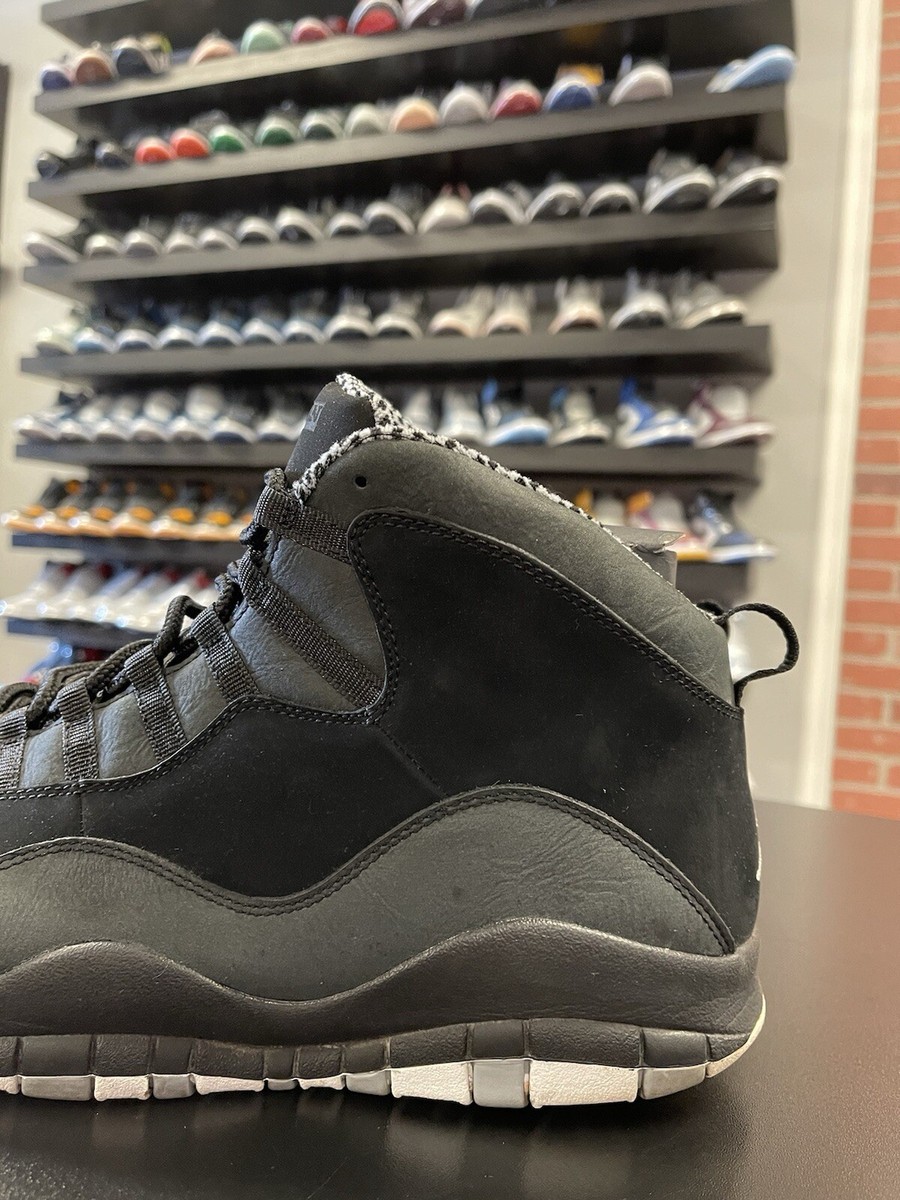 Size 14 - Nike Air Jordan 10 Retro Stealth 310805-003 Black White