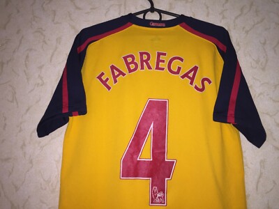 アーセナル FABREGAS 4 Rare Arsenal London 2008-2009 away football shirt #4 Cesc Fabregas