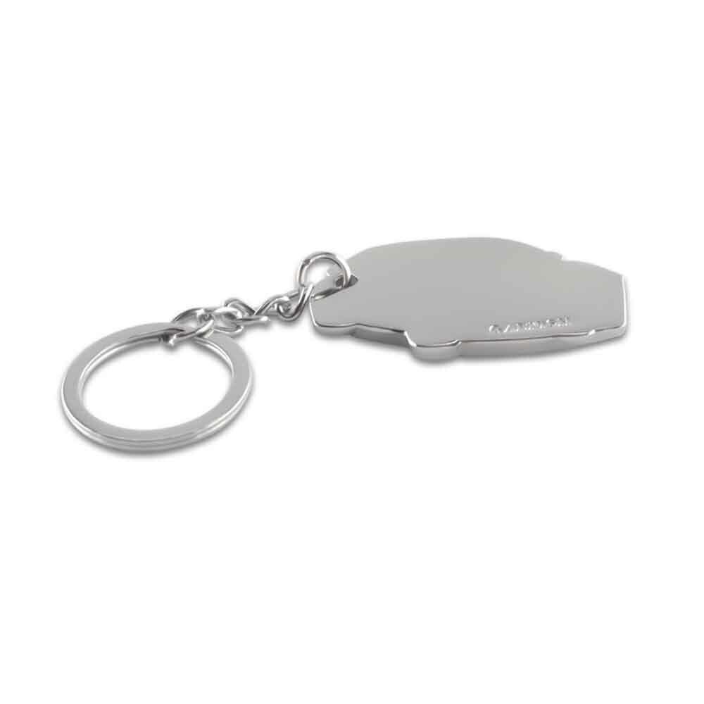 3D Silver Finish Metal Diecast Key Chain Ring Keychain For Toyota C-HR CH-R 1