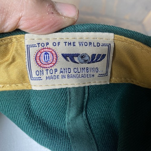 Gorra Top Of The World Vintage Ajustable Años 90 CSU Colorado State Rams Verde - Imagen 5 de 6