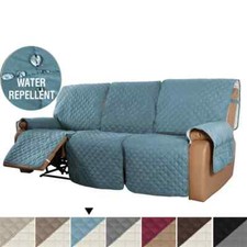 1 2 3 Seat Recliner Sofa Cover Sofa Mat Solid Color Slipcovers Armchair Covers