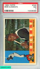 1960 TOPPS BOB ROBERTO CLEMENTE #326 PITTSBURGH PIRATES HOF PSA 7 NM