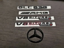 Black GLC63S AMG V8 BITURBO 4MATIC+ Star PACKAGE Emblem Badge Sticker X253