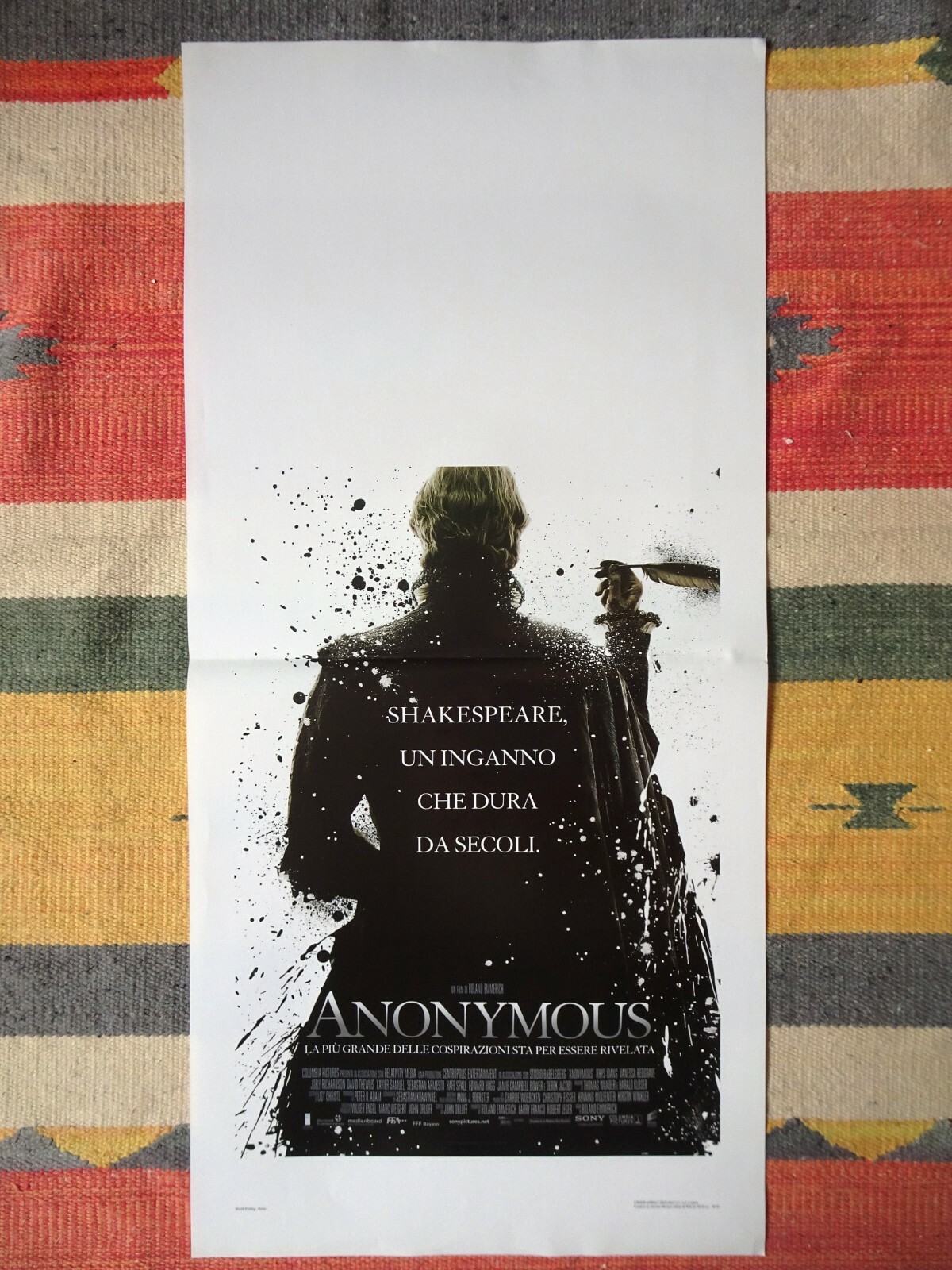 Locandina originale film Anonymous (2020) - Regia di Roland Emmerich