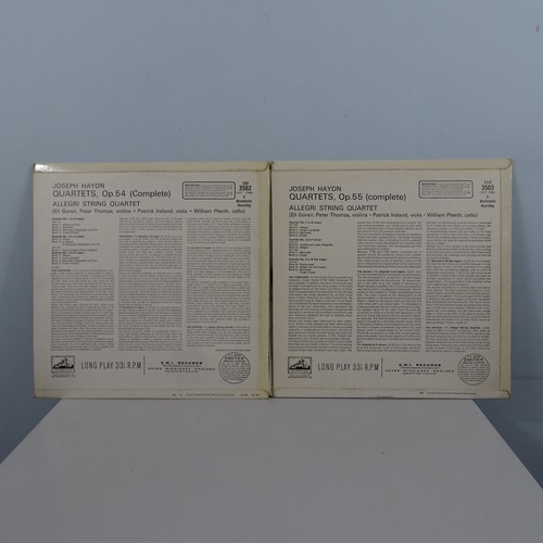 CSD 3502-3 Haydn Quartets Op. 55 & 55 Allegri Quartet 2LP HMV Stereo EX/VG+ - Picture 2 of 11