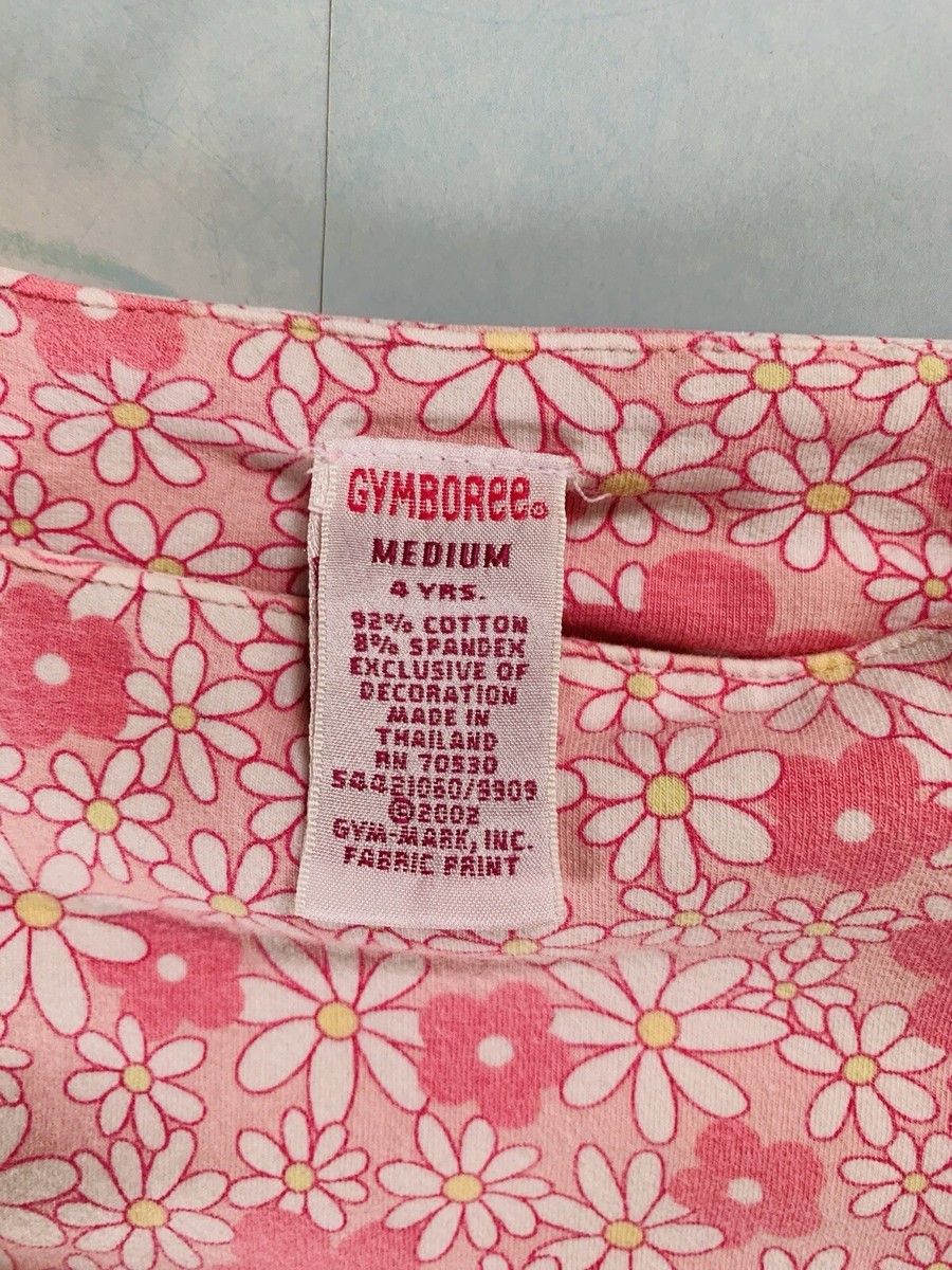 Robe Sans Manches Gymboree Fleurie Rose Et Orange - Taille 6 Ans, été, Occasion Très Bon état