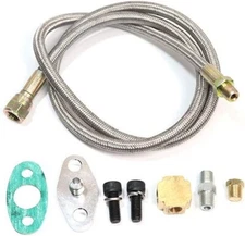 36" TURBO INLET OIL FEED LINE FITTING KIT FOR T3/T4 T25/T28 T60 T61 TURBOCHARGER