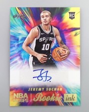 2022-23 Panini NBA Hoops Jeremy Sochan Rookie Ink #RI-JMS Rookie