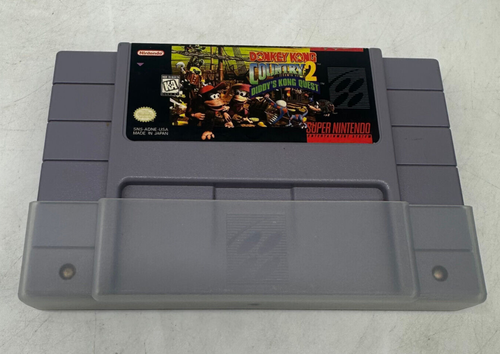 Donkey Kong Country 2: Diddy's Kong Quest (Super Nintendo SNES) w/ MANUAL TESTED - Afbeelding 2 van 7