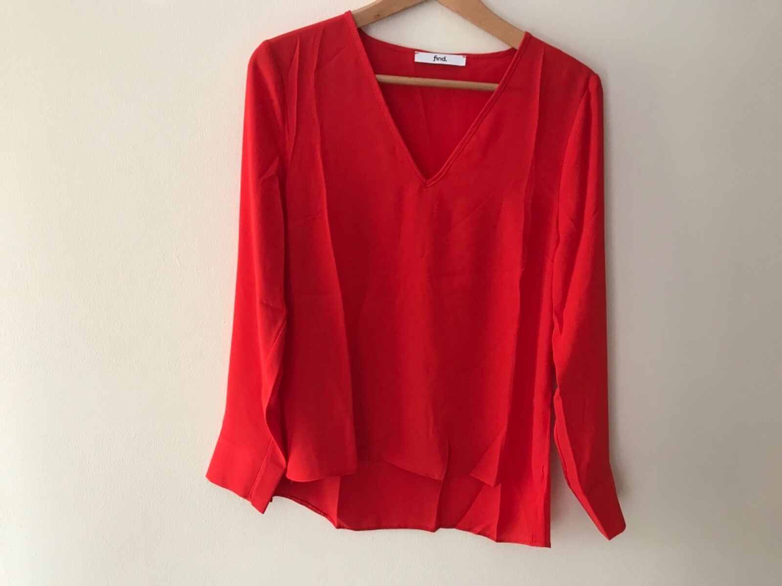 Find. Women's Vee Neck Blouse Red - Small (Size 10 Uk) - RRP £26.99 bnwt image 2