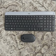 Logitech K470 Slim Wireless Keyboard - Black w/ Logi Wireless Mouse