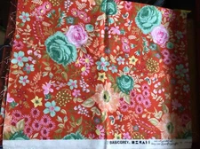 Moda MERAKI Orange Floral BASIC GREY Quilt Fabric. 1/3 Yd