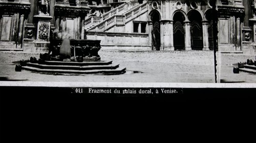 1870 ANTIQUE GLASS STEREOVIEW PHOTOGRAPH VENICE PALAIS DUCAL - FERRIER & SOULIER - Picture 3 of 6