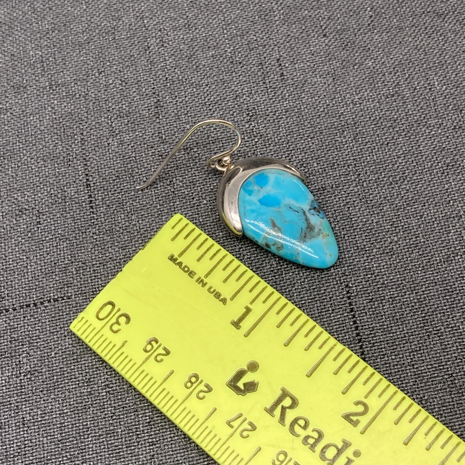 Signed 925 Sterling Silver Turquoise NK Thailand Turq… Gem