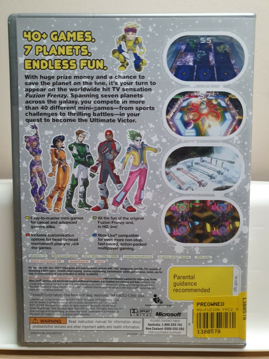 Fuzion Frenzy 2 for Microsoft Xbox 360 X360 | 2006 | FUSION
