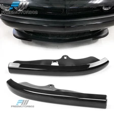 Fit 15-23 Dodge Challenger R/T Scat Pack Gloss Black Front Bumper Lip Splitter