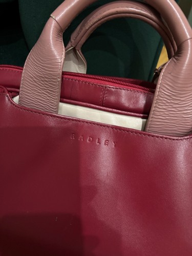 Radley large bag deep red - Picture 3 of 5