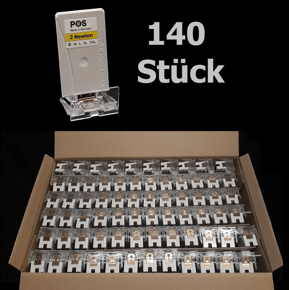 POS TUNING NEU 140x POS Vorschub 2N Zigaretten Pusher Vorschubsystem Tabak Zigarettenregal