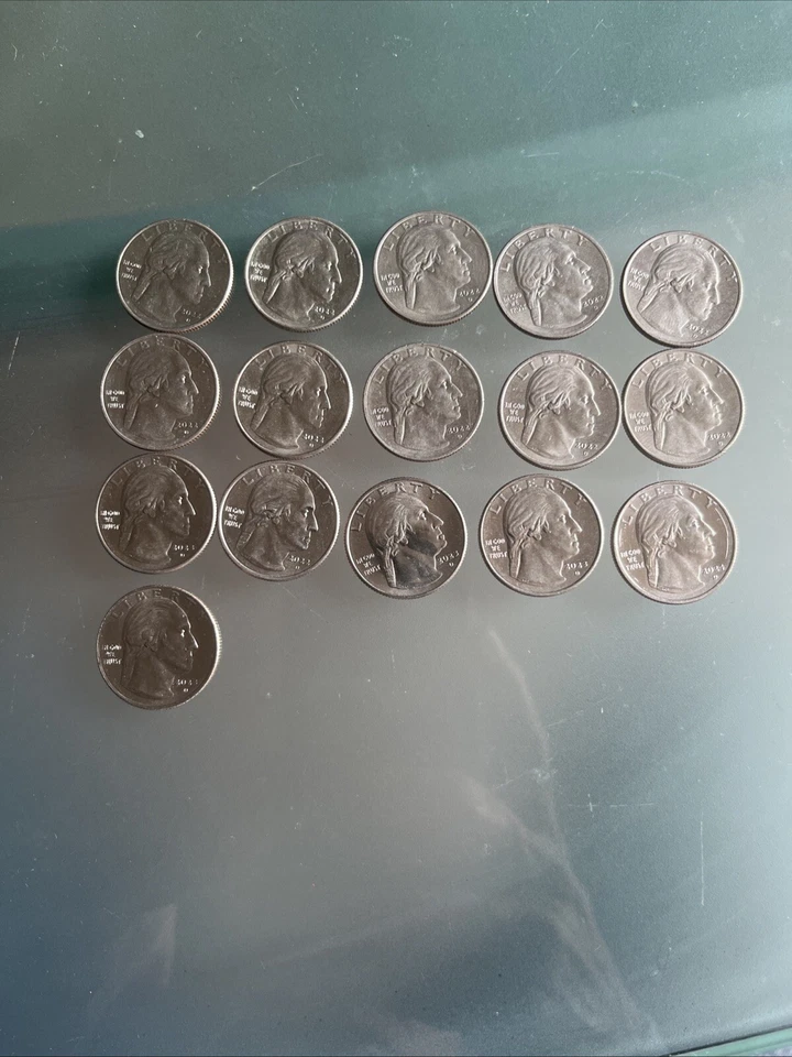 16 ERRORS - All D - QUARTERS IN COD WE TRUST' ERROR RARE Lot! 2022,2023,2024 - Image 2 of 2