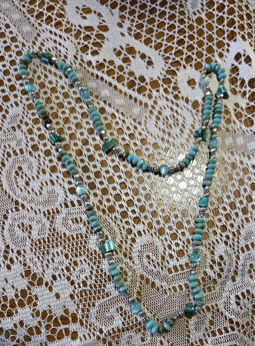 Beaded Blue Necklace