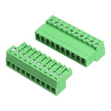 1 Set 10 Pin 3.81mm Pitch PCB Mount Screw Terminal Block Connector Plug