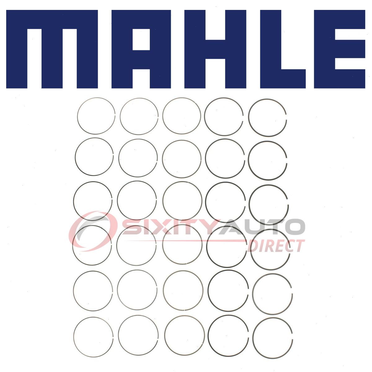 MAHLE Engine Piston Ring Set for 2017 Ford GT 3.5L V6 - Cylinder Block  db
