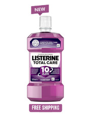 Listerine Total Care Antibakterielle Mundspülung 10 in 1 Vorteile, Clean Mint - 500ml