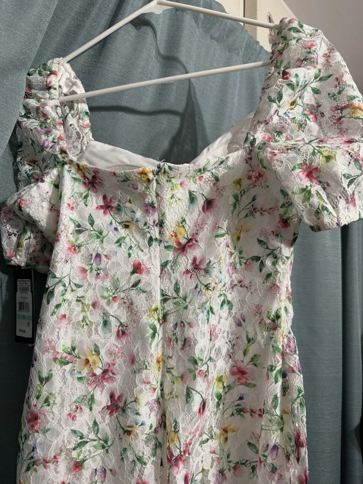 Vestido recto manga corta estampado floral Guess talla 8 nuevo con etiquetas Foto 2 de 4