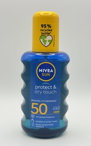 NIVEA Sun Protect & Dry Touch SPF50 200ml Sun Spray High UVA UVB Protection
