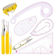 Sewing Ruler 4 Style Clothing Patterning Ruler Sew French Curve Ruler Metric ...