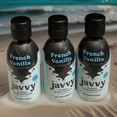 3 - JAVVY French Vanilla Hot Cold Brew Coffee Concentrate 6oz Best By 4/26