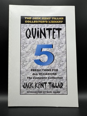 JACK KENT TILLAR ''QUINTET'' FIVE MENTAL EFFECTS BOOK - PRO MENTALISM MIRACLES