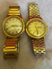 Pair Vintage Timex Day Date Automatic Watches