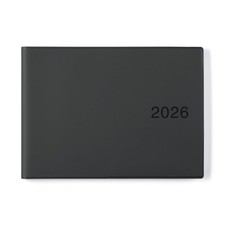 MUJI B5 Monthly Planner, Starting December 2025, Dark Gray