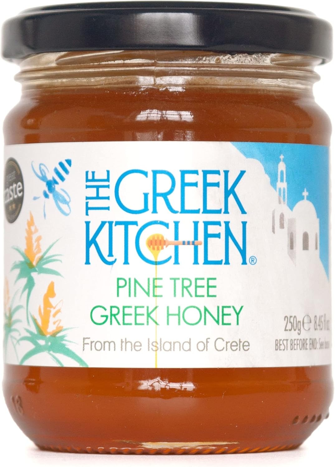 The Greek Kitchen Pine Tree Honey, Unheated & Unpasteurised, 250 g