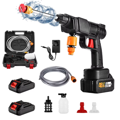 #ad High Voltage Lithium Battery Car Water Gun 30Bar Washer Portable Rechargeable 48 $99.70