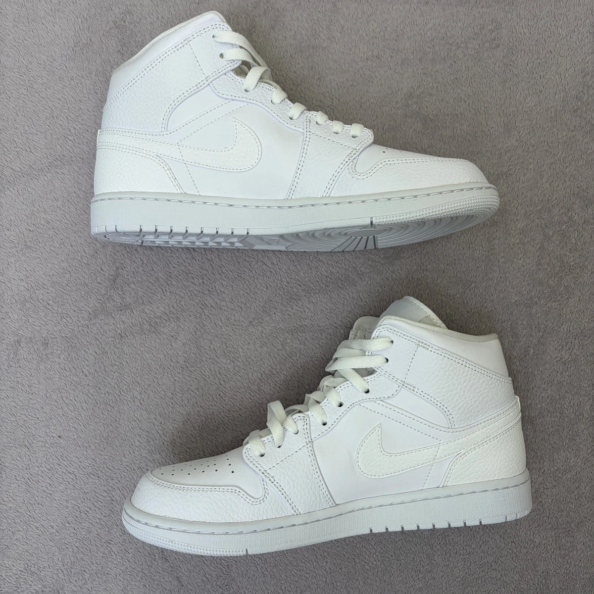 Jordan 1 Mid Triple White | eBay