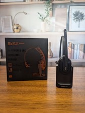 NEW Bluetooth Headset, Wireless Headphones with AI-Powered ENC, Black