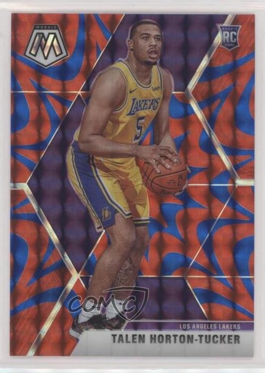 2019-20 Panini Mosaic Rookies Reactive Blue Prizm Talen Horton-Tucker #215 15fy