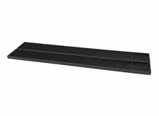 6 Pack Rubber Bar Mats, 23.5" X 3", Black Bar Service Spill Mat for Countertop