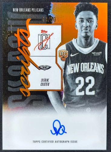 2025 Topps Signature Derik Queen Orange (RAW)