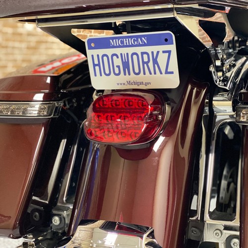 HogWorkz Red Xtreme LED Taillight w/Plate Light - HW307022 - Picture 8 of 8