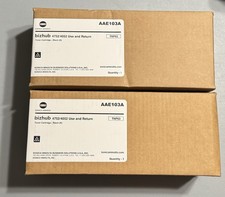 2x Genuine Konica Minolta TNP63 AAE1030A AAE1030 Black Toner Cartridge