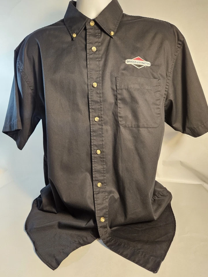 Briggs & Stratton Devon & Jones 5 Star Performance Black Button Up Size Large - Image 3 of 4
