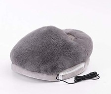 Heated Feet Warmer USB Rechargeable Cushion Plush Foot Heater Heating Pad Win...