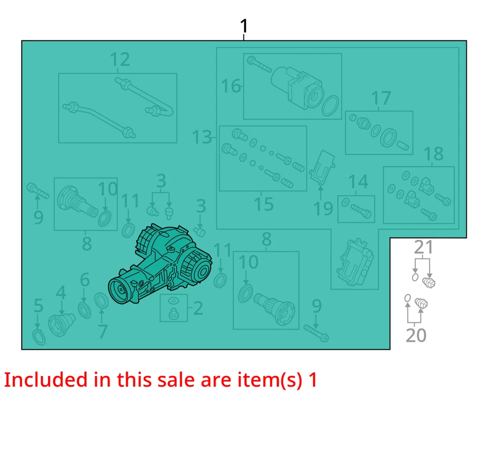 Carrier Rear Axle Convertible With Torque Vectoring Fits 10-17 AUDI S5  - Image 3 of 4