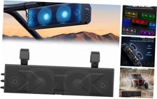 17 Inch UTV Sound Bar, ATV SoundBar Bluetooth with RGB Lighting, IP66 17 IN