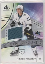 2020 Upper Deck SP Game Used Authentic Rookies Silver Jersey Nikolai Knyzhov n1u