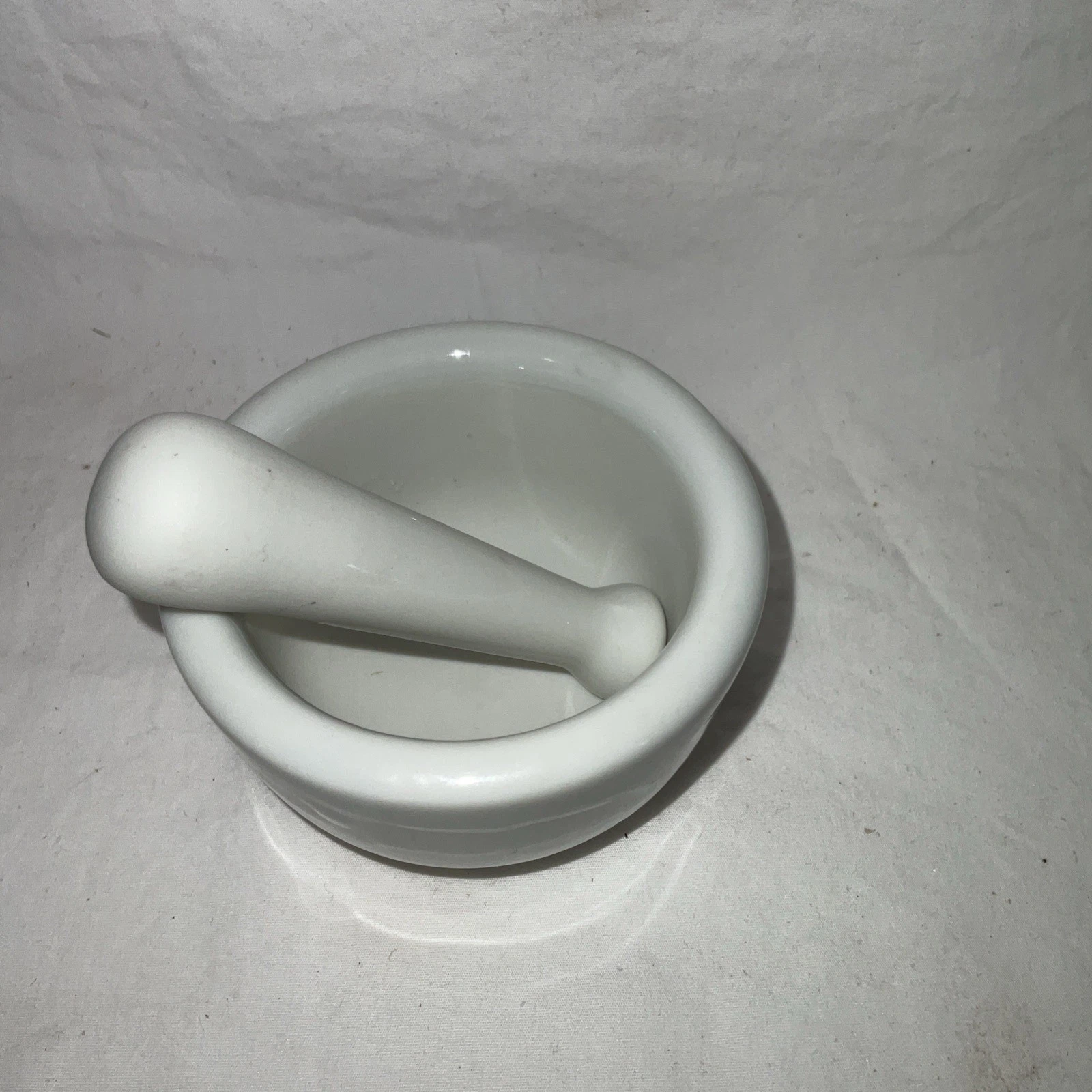 White Apothecary 3” Mortar and Pestle Made In Japan Vintage