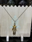 LEE MENICHETTI GOLD TONE PIERROT PENDANT & NECKLACE SET VINTAGE — photo 8